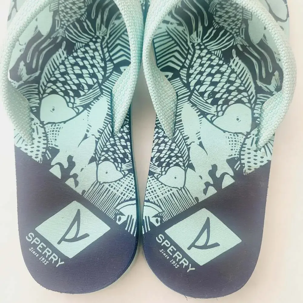 Sperry flip flops size 13 youth